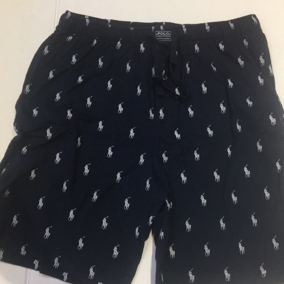 Blue and gray men’s polo shorts - Picture 2 of 2